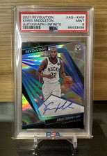 KHRIS MIDDLETON 2021 Panini Revolution INFINITE AUTO #06/25 PSA 9 Pop 1 *RARE*