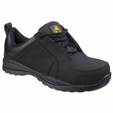 Amblers Ladies Safety Shoe Black Composite Toe UK 2–9 Workwear Metal-Free FS59C
