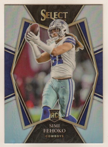 2021 Panini Select Simi Fehoko Dallas Cowboys Rookie Premier Level #183 RC