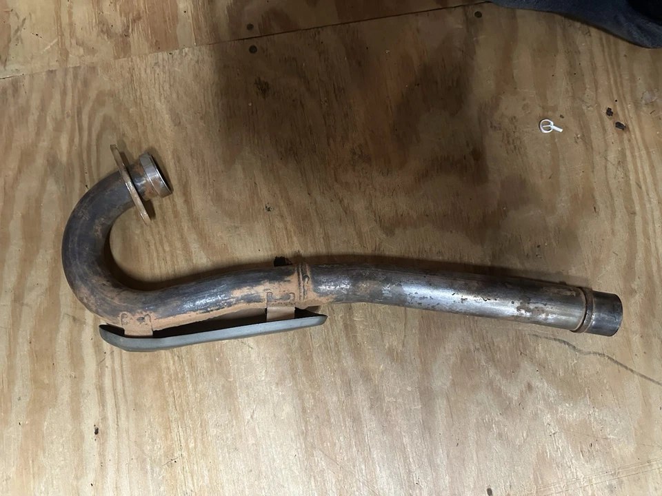 CRF250R CABEZAL DE ESCAPE TUBO SILENCIADOR GENUINO OEM HONDA CRF 250 R 2004-2005 Foto 2 de 2