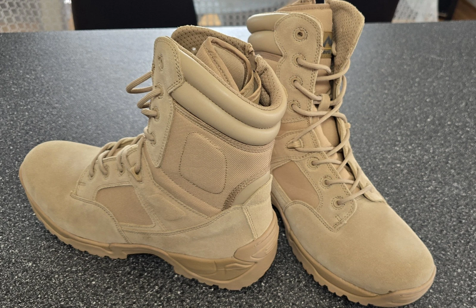 NORTIV 8 Men's Military Tactical Work Boots Leather Motorcycle Combat Boots
Opens in a new window or