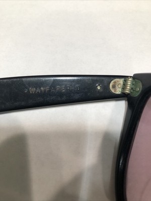 Vintage Blues Brothers Ray Ban Wayfarer II Sunglasses Black Frames
