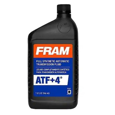 6-Pk FRAM ATF+4 Full Synthetic Automatic Transmission Fluid: 1 Qt, For Chrysler