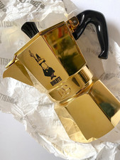 Bialetti Moka Dolce & Gabanna - rara cafetera espresso 3 tazas - dorada