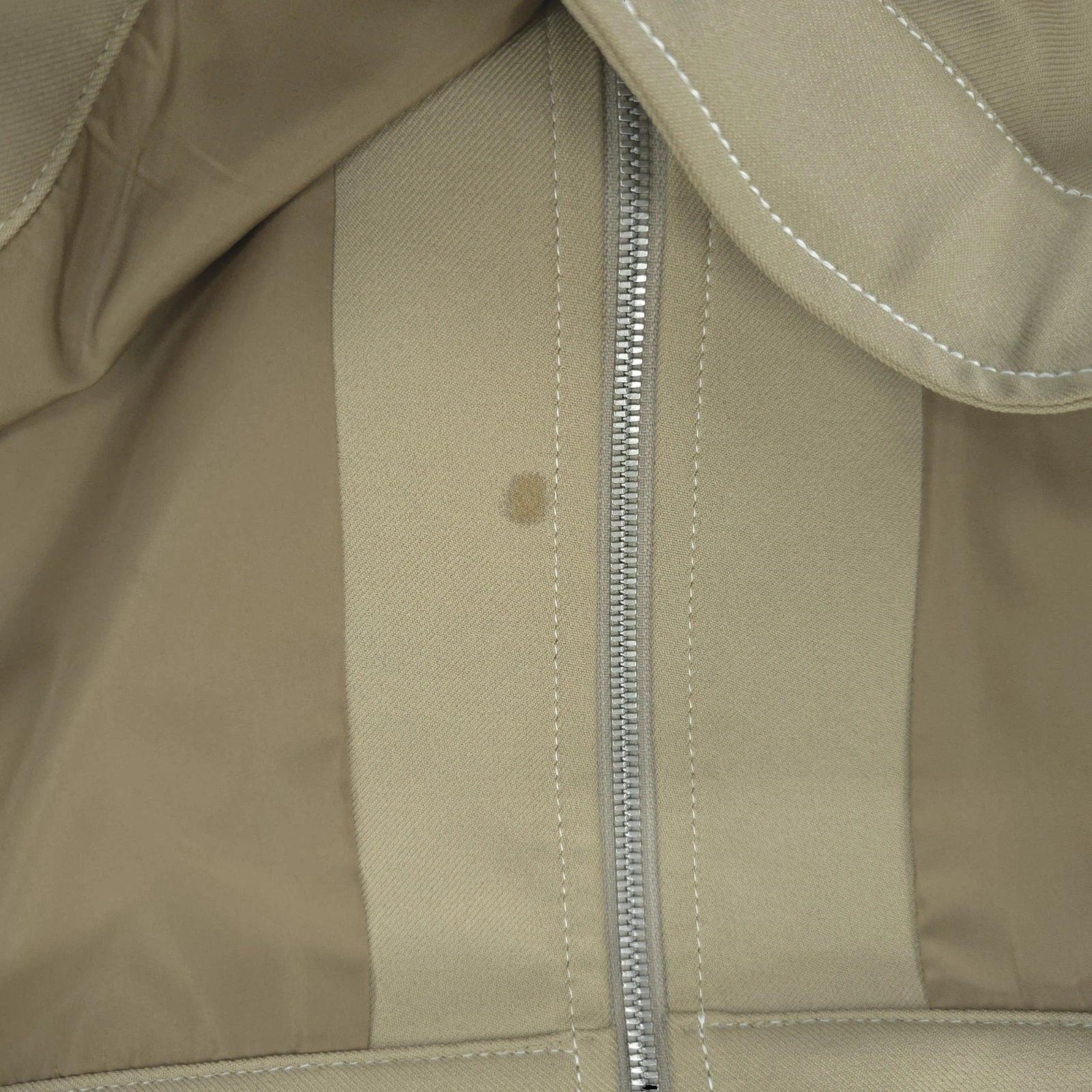 Maison Margiela Jacket Mens Large Khaki Zip Contrast Stitch Utility Made Italy - product detail image 15