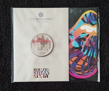The Rolling Stones  Five Pound £5 Coloured Coin 2022 Royal Mint 10,000 Only Pack