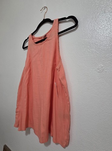 Old Navy Tunic Top Size M 100% Cotton Sleeveless Tank Top Orange Comfort - Picture 6 of 17