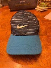 Nike Little Kids' Striped Mesh Snapback Hat Size 4-7 Blue Black