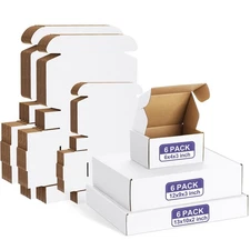 Eupako 18 Pack Small Shipping Boxes Assorted Sizes, 6x4x3, 12x9x3, 13x10x2-6 ...