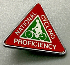 Vintage Pin Badge National Cycling Proficiency Award Enamel Metal