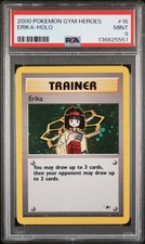 Erika-Holo Pokemon Gym Heroes 16 NM PSA 9 on eBay
