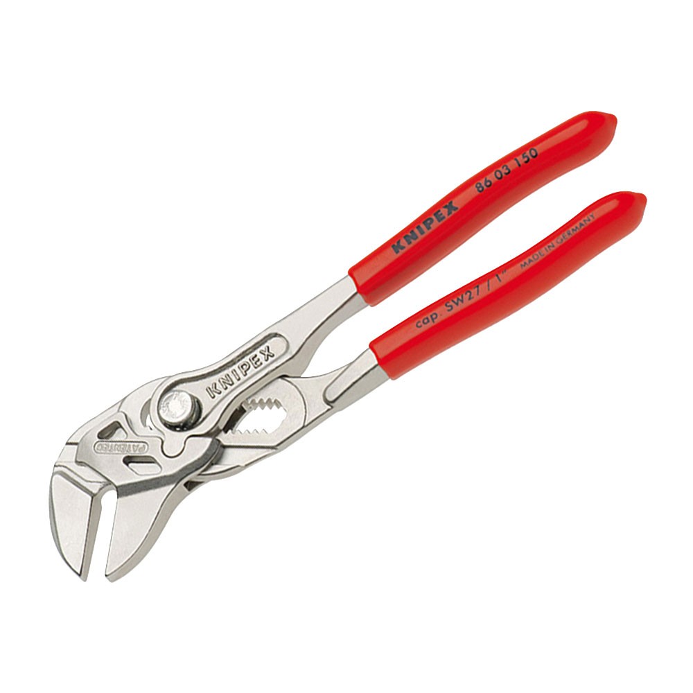 Knipex Mini Pliers Wrench PVC Grip 150mm - 27mm Capacity