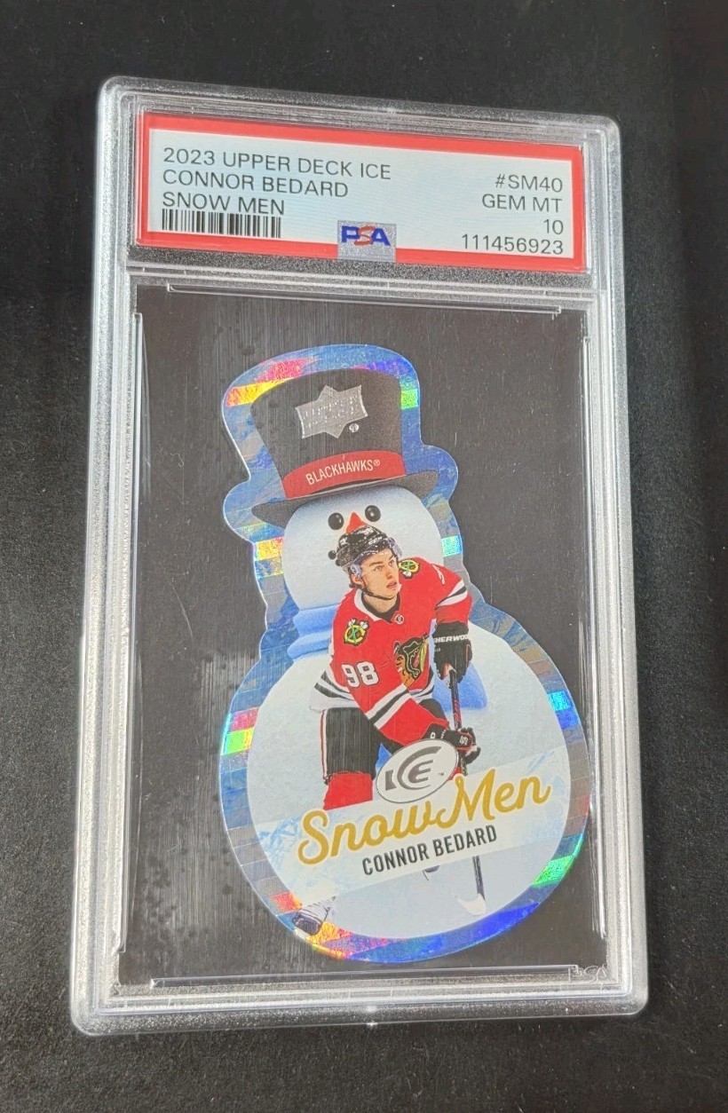 2023-24 UD Ice Snow Men Rookies Connor Bedard #SM-40 (RC) PSA GEM MT 10