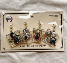 Demon Slayer USJ Exclusive Charm Set 4pcs Shinobu Tengen Rengoku Giyu Limited