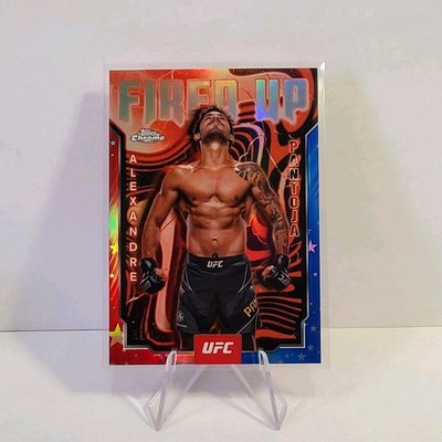 2025 Alexandre Pantoja Topps Chrome Red White Blue Fired Up # /88