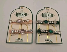 Scunci by Conair WICKED Glinda Pink & Green 2pcs × 2 Salon Clips NWT