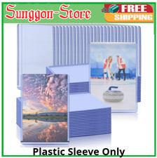 50 Pack 4 X 6 Hard Plastic Card Sleeves, Waterproof Photo Card Sleeve for Trad