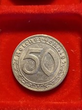 Third Reich: 50 Reichspfennig 1938 D, Beautiful 