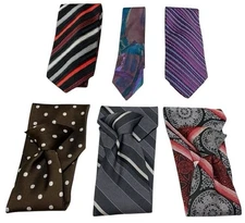 Men's Neck Ties & Clip-ons Narrow, Wide, Tall,  Vintage Your Choice