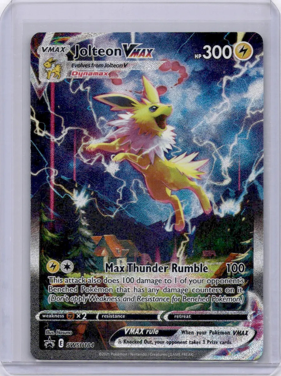 Jolteon VMAX 2021 Evolving Skies SWSH184 Promo Full Art Pokemon TCG