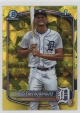 2025 Bowman Chrome Sapphire Edition Prospects Yellow 30/75 Cris Rodriguez 4k8