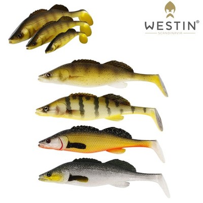 Westin ZanderTeez Shadtail Gummifische 8,5/12/17cm Hecht Zander Barsch Köder