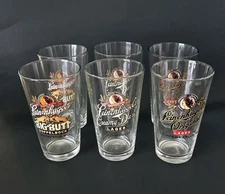 Leinenkugel's Lager Beer Pint Glasses (6) - Chippewa Falls, Wisconsin