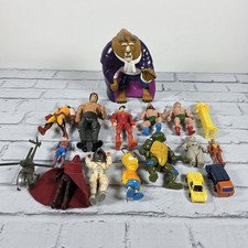 Vintage Toy Mixed Figure Lot TMNT Star Wars Marvel MASK