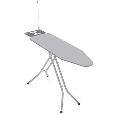 Bügelbrett - grau - mit Stecker und Kabelhalter