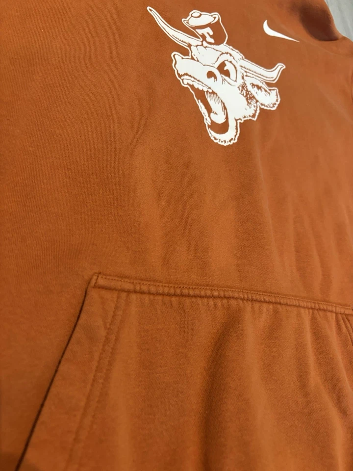 New XL Nike Texas Longhorns Sweatshirt Bevo Football Hoodie UT BV8314-802 Men - Image 4 of 4