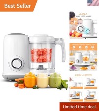 Baby Food Maker, 4 in 1 Baby Food Processor and Steamer, Puree Blender, Multi...