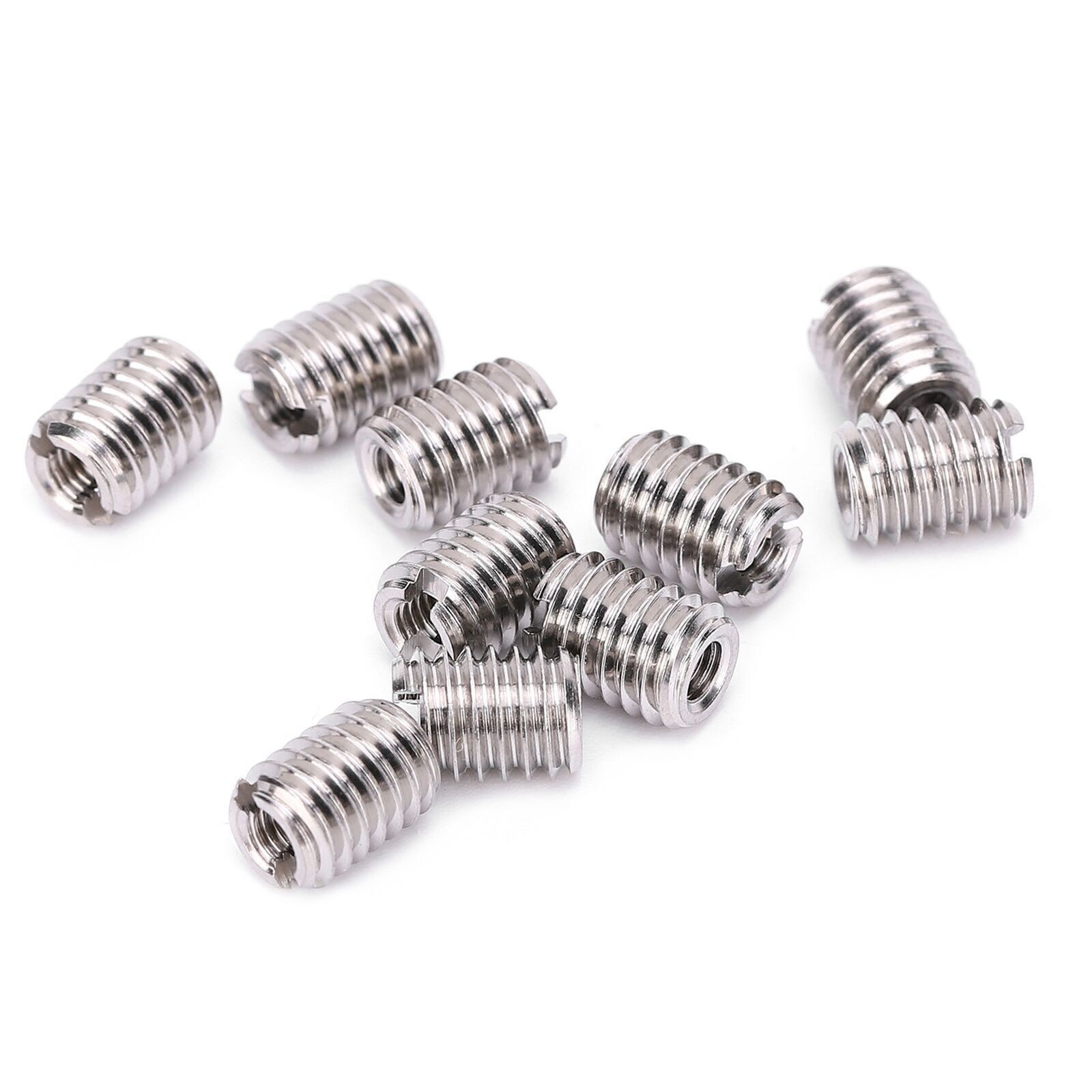 10Pcs Thread Inserts Repair Tool Reducing Nut Male Female Stainless Steel
