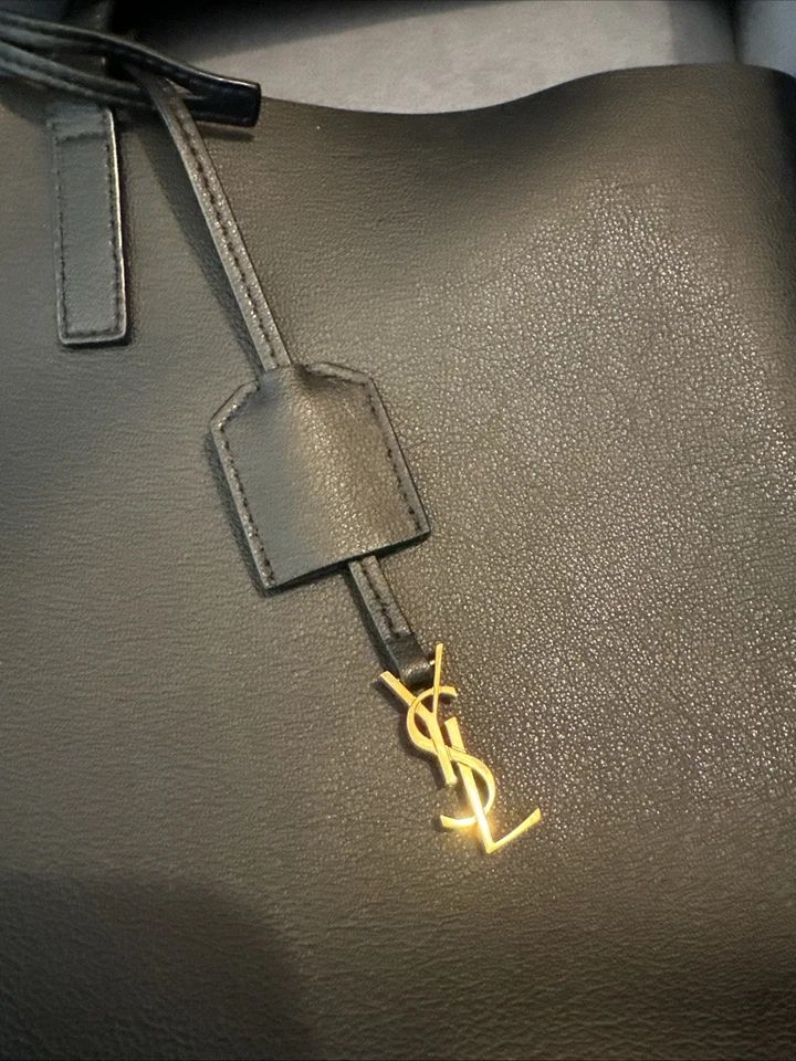 Saint Laurent Large Shopping Tote Bag In Leather Women Black One Size - Image 4 of 4