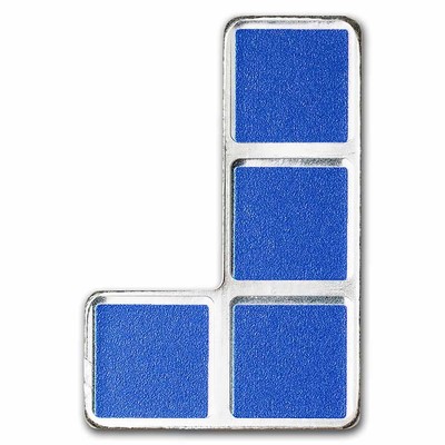 2023 テトリス銀貨 1オンス J型 2023 Tetris™ Niue 1 oz Silver $2 J-Tetrimino Block (Blue) | eBay