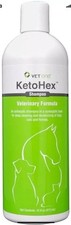 2 Ketohex Shampoo 16oz Deep Cleaning and Deodorizing for Dog Cat Horse Vet One