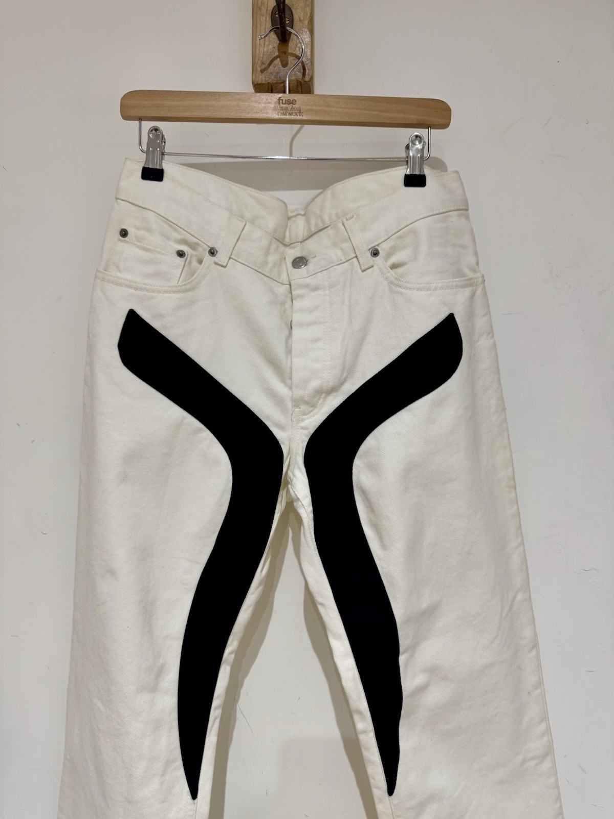 Rare! Men's Helmut Lang 2003 Runway Collection Scissor Jeans Pants Size 32 X 32 image 4