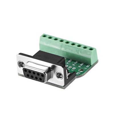 D-sub DB9 Breakout Board Connector 9Pin 2 Row Female RS232 Serial Terminal Block