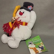 Vintage Stuffins Frosty the Snowman Beanbag Plush 1999 CVS 8.5" Ornament Toy