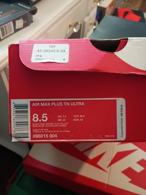 Size 8.5 - Nike Air Max Plus TN Ultra Tiger