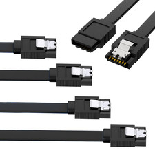 Image of 3-Pack SATA Cable III 6Gbps Straight HDD SDD Data,Sata Data Cable,Cd Drives - Se