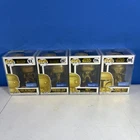 Funko Pop Star Wars Lot of 4 Luke, Leia, Rey, Jango Fett Gold Walmart