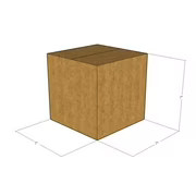 20 7x7x7 Kraft Brown Corrugated Shipping Boxes 32 ECT Single-Wall New