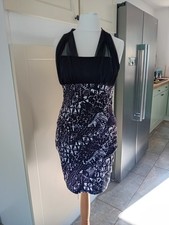 Slinky Fit Carole Little, Black And White Dress Size 8. Excellent Condition