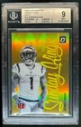 2024 Panini Donruss Optic Ja'Marr Chase Sunday Kings Gold #/10 Bengals BGS 9
