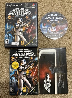 Star Wars Battlefront (Sony PlayStation 2) PS2 Complete w/ Manual CIB - Tested