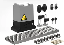 Gate Opener (220~240V), 1800lb Rack Driven Slide Gate Motor 370W with 2 Remotes