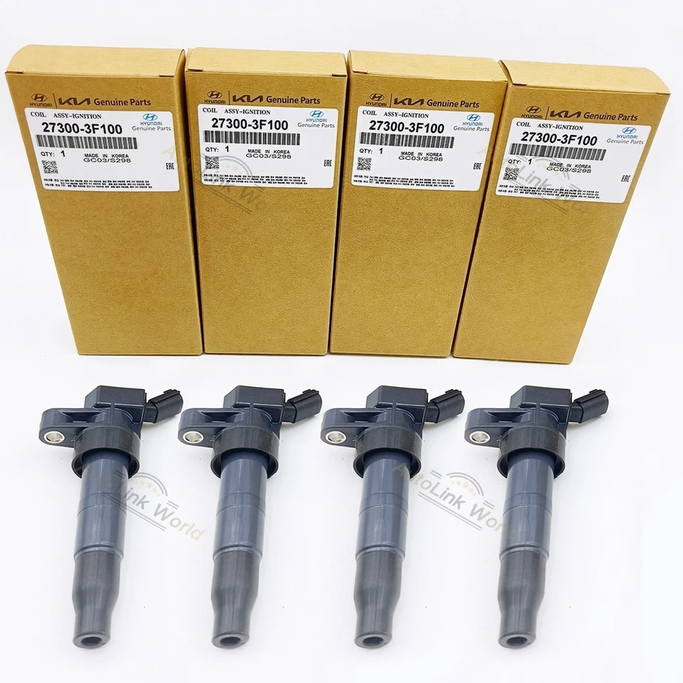 OEM 4PCS Ignition Coil for Hyundai Sonata Tucson Kia Optima Forte 27300-3F100 Foto 4 de 4
