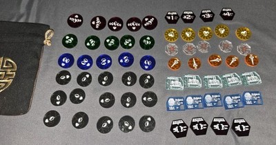 Android Netrunner Clear Acrylic Token Set OOP