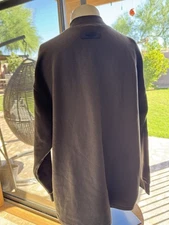 Fear of God Essentials Core Fleece Relaxed Crewneck Sweatshirt Smoke| Size M