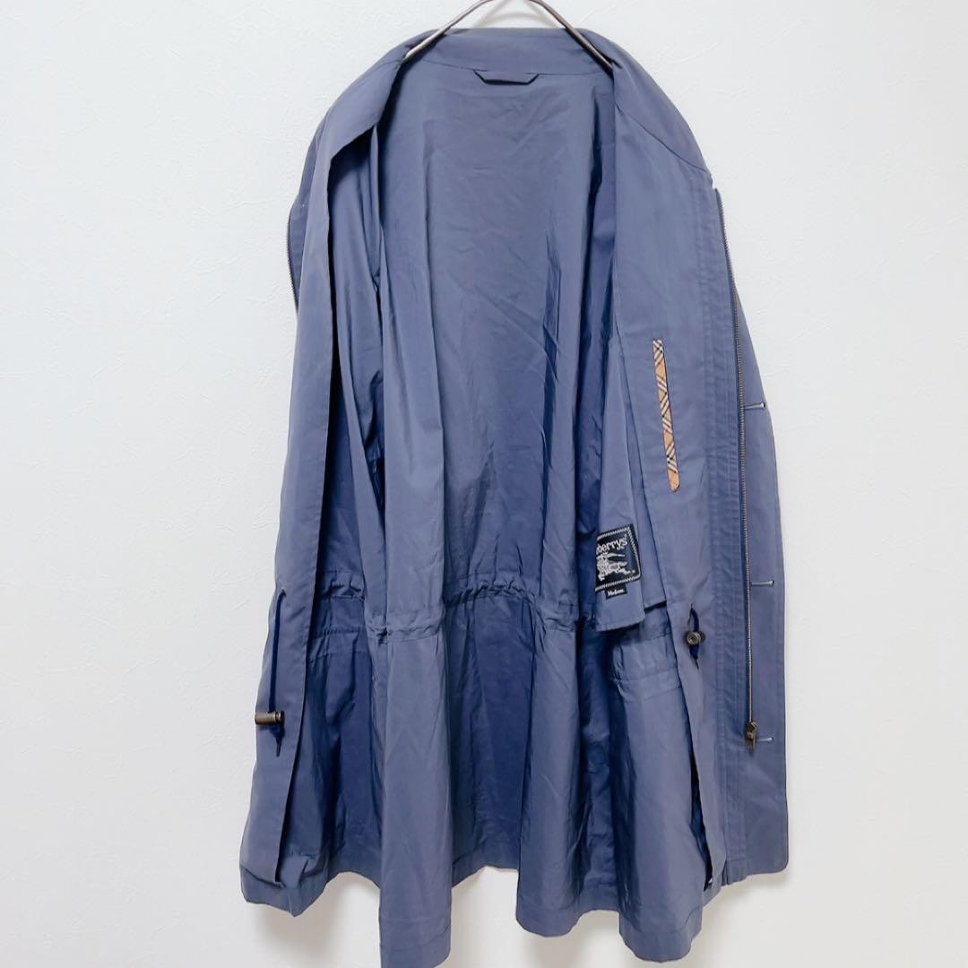 Burberry's Navy Bal-Collar Coat, Medium, Men's Blue Long-Sleeve Shirt thumbnail 18